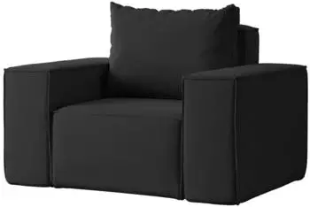 Fun Möbel Estelle Sessel Samt schwarz