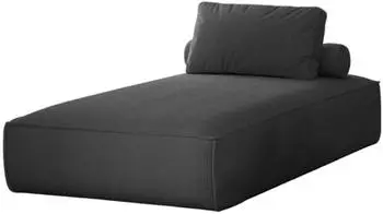 Fun Möbel Celes Chaiselongue Stoff anthrazit