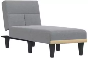 vidaXL Chaiselongue hellgrau Stoff (352816)