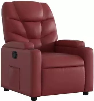 vidaXL Relaxsessel weinrot Kunstleder (372469)
