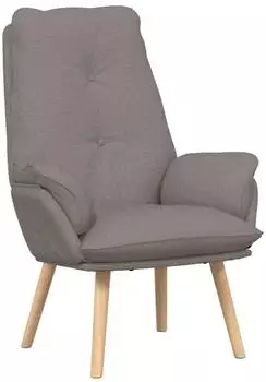 vidaXL Sessel taupe, Stoff und Sperrholz, 69x74x93cm (42001856)