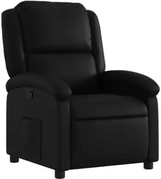 vidaXL Relaxsessel Kunstleder Schwarz (3205896)