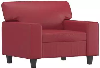 vidaXL Sessel weinrot 60cm Kunstleder (359410)