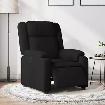 vidaXL Relaxsessel elektrisch, Stoff, schwarz (3205180)