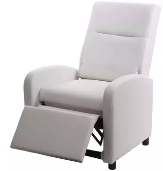 MCW TV-Sessel H18 Kunstleder klappbar, wei&szlig; (MCW-H18)