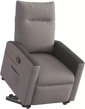 vidaXL Relaxsessel mit Aufstehhilfe, Stoff, taupe (3324057)