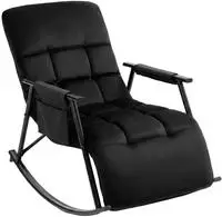 CLP Schaukelstuhl, Schwarz, Metall, 61x66x100 cm, Wohnzimmer, Sessel, Schaukelst&uuml;hle