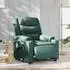 vidaXL Relaxsessel elektrisch, Stoff, dunkelgrün (3310250)