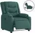 vidaXL Relaxsessel elektrisch, Stoff, dunkelgrün (3310250)