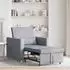 vidaXL 3-in-1 Schlafsofa Einzelgröße, hellgrauer Stoff (42002684)