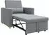 vidaXL 3-in-1 Schlafsofa Einzelgröße, hellgrauer Stoff (42002684)