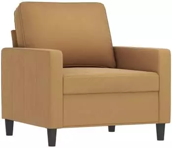vidaXL Sessel braun, Samt, 60cm (359186)