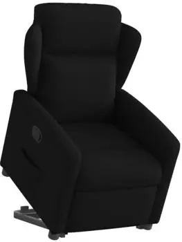 vidaXL Relaxsessel mit Aufstehhilfe, Stoff, schwarz (3303136)