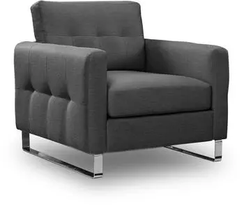 Mid.you Hera Sessel Flachgewebe, grau (001849021903)