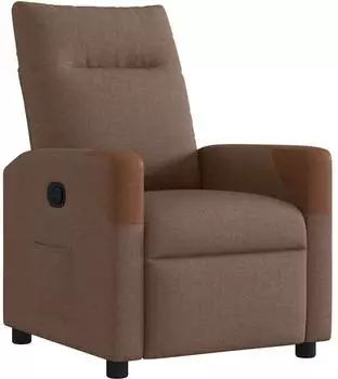 vidaXL Relaxsessel, Stoff, braun (4104812)