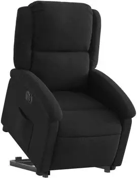 vidaXL Relaxsessel mit elektrischer Aufstehhilfe, Stoff, schwarz (3204190)