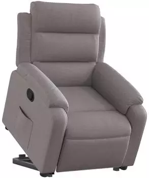 vidaXL Relaxsessel mit Aufstehhilfe, taupe, Stoff (3204988)