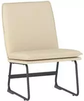 vidaXL Loungesessel Creme 52x75x76 cm Stoff