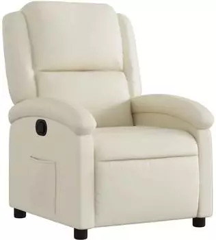 vidaXL Relaxsessel creme Kunstleder (3205897)