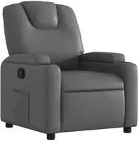 vidaXL Relaxsessel Grau Kunstleder