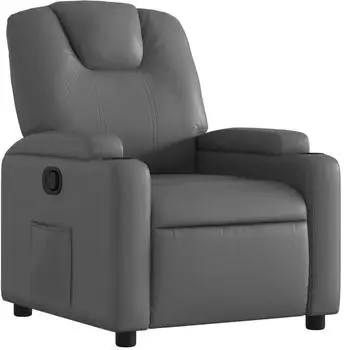 vidaXL Relaxsessel Kunstleder Grau (372392)