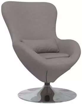 vidaXL Eiersessel taupe, Stoff (42002741)