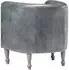 vidaXL Sessel grau, Echtleder (286594)