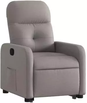 vidaXL Relaxsessel mit Aufstehhilfe, taupe, Stoff (3206802)