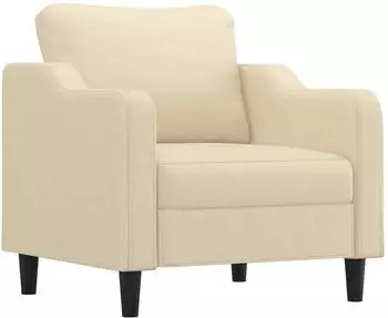vidaXL Sessel Stoff, creme, 60cm (359345)