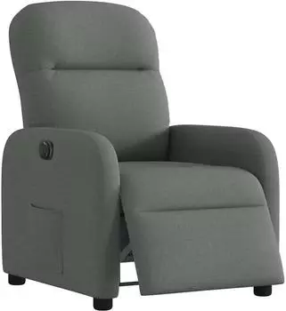 vidaXL Elektrischer Relaxsessel Stoff dunkelgrau (3302953)