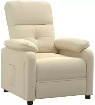 vidaXL Relaxsessel, Stoff, creme (348284)