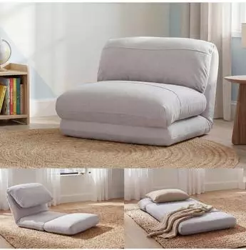 MCW Schlafsessel MCW-E68, klappbar, Textil, beige (MCW-E68)