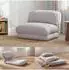 MCW Schlafsessel MCW-E68, klappbar, Textil, beige (MCW-E68)