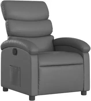 vidaXL Relaxsessel grau, Kunstleder
