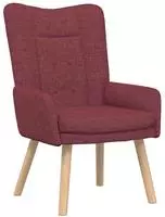 vidaXL Relaxsessel Weinrot Stoff