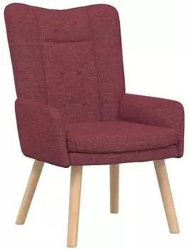 vidaXL Sessel weinrot, Stoff, 63x67x94cm (42001827)
