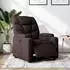 vidaXL Relaxsessel elektrisch verstellbar, Stoff, dunkelbraun (3204577)