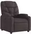 vidaXL Relaxsessel elektrisch verstellbar, Stoff, dunkelbraun (3204577)