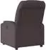 vidaXL Relaxsessel elektrisch verstellbar, Stoff, dunkelbraun (3204577)