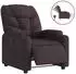 vidaXL Relaxsessel elektrisch verstellbar, Stoff, dunkelbraun (3204577)