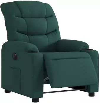 vidaXL Elektrischer Relaxsessel Stoff dunkelgr&uuml;n (3206633)