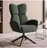 MCW Loungesessel Q54, drehbar, Cord, grün (101437)