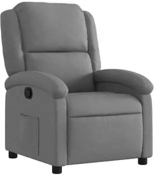 vidaXL Relaxsessel Stoff, dunkelgrau (3205413)