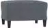 vidaXL Sessel mit Hocker, dunkelgrau, 60cm, Samt (3201046)