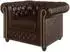 S-Style Möbel Chesterfield-Sessel Morin veganes Leder, braun, Holzfüße (94x72x86cm)