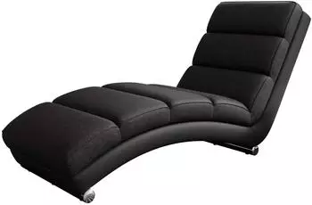 Mirjan24 Holiday Relaxliege Kunstleder + Webstoff (Soft 011 + Lawa 07)