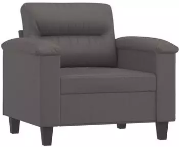 vidaXL Sessel 60cm Kunstleder grau (359575)