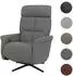 MCW Relaxsessel MCW-L10, drehbar, elektrisch verstellbar, Voll-Leder, grau (100509)