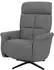 MCW Relaxsessel MCW-L10, drehbar, elektrisch verstellbar, Voll-Leder, grau (100509)
