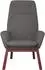vidaXL Relaxsessel mit Hocker, Stoff, hellgrau (3097871)